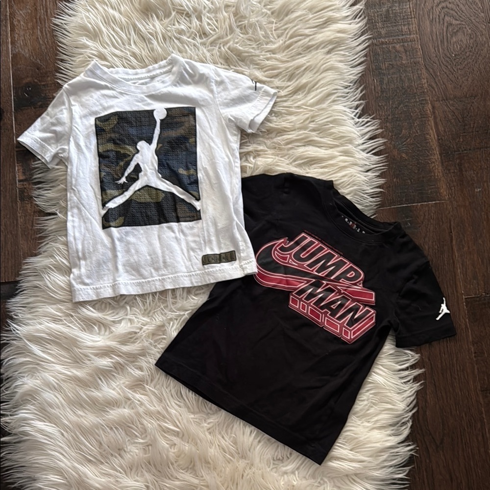 Jordan Kids Jumpman Tees - White and Black